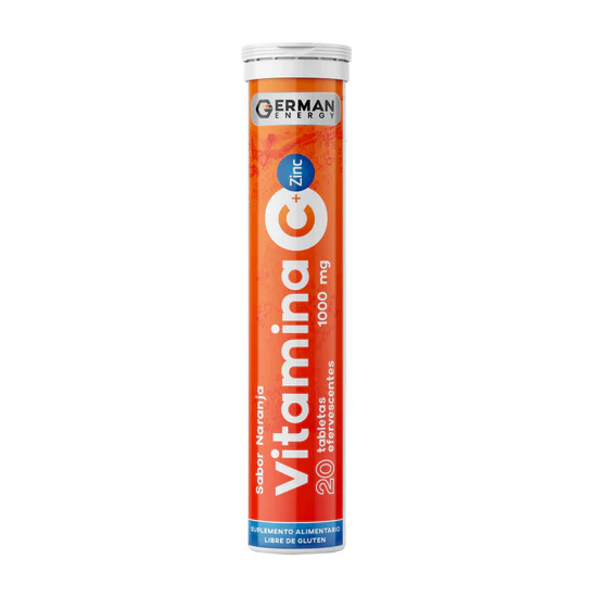 Vitamina C + Zinc 20Tabletas Efervescentes, German Energy