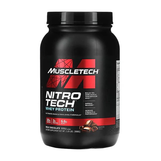 Nitro Tech, Muscletech Whey Protein 2lb, Hidrolizada