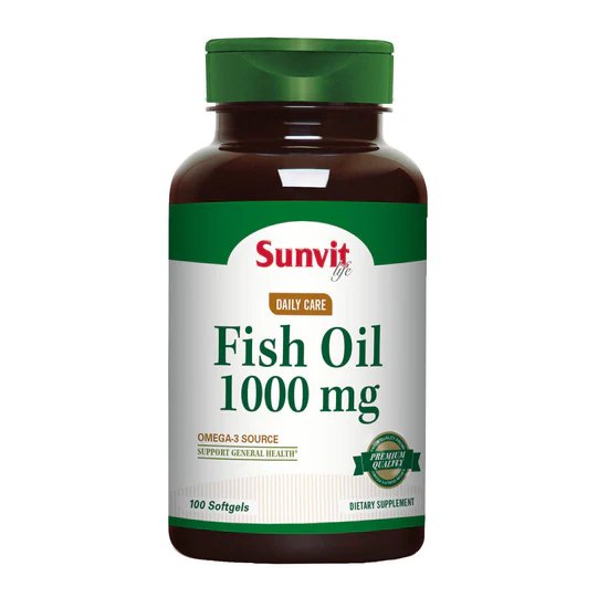 Fish Oil 1000mg Sunvit 100Softgel