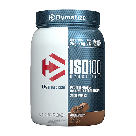 Iso 100, Dymatize Isolate Protein 1.43lb, Hidrolizada
