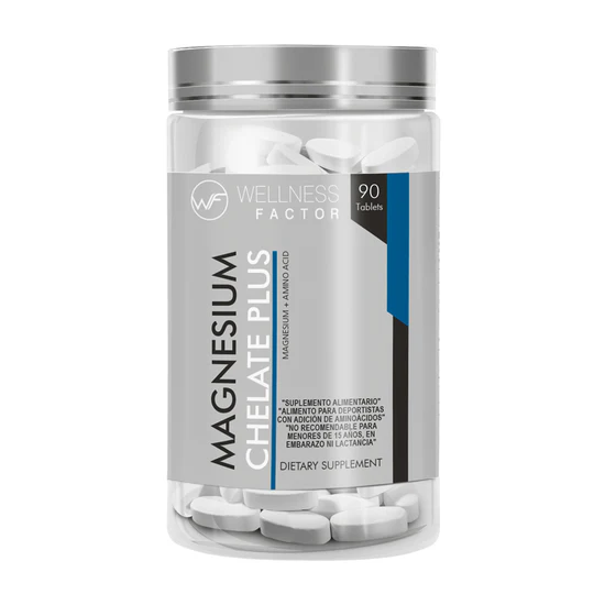 Magnesium Chelate Plus 90 Tabs, Wellness Factor