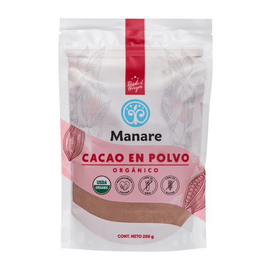 Cacao Orgánico En Polvo 200 gr