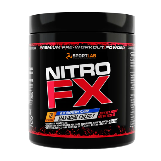 Nitro Fx 300 gr Maximum Potency Blue Raspberry, Sl
