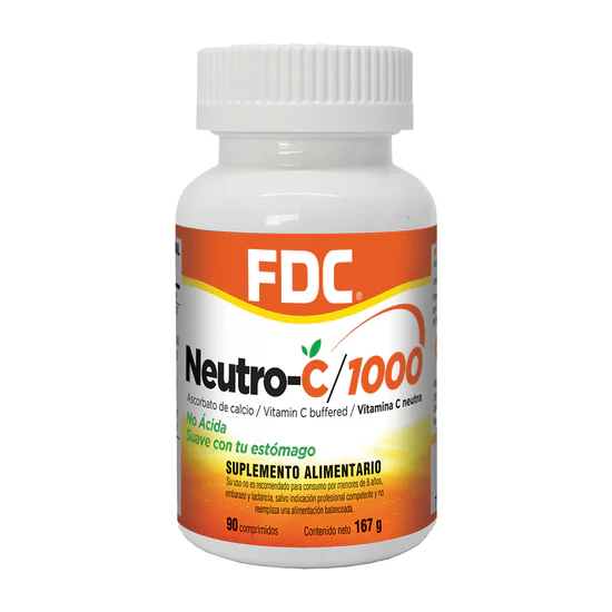 Vitamina C Neutra 1000mg 90 Comprimidos, Fdc