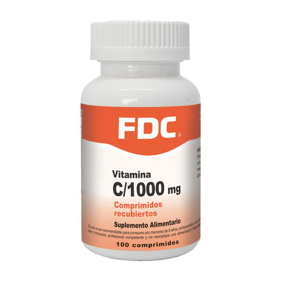 Vitamina C 1000mg 100 Comprimidos, Fdc