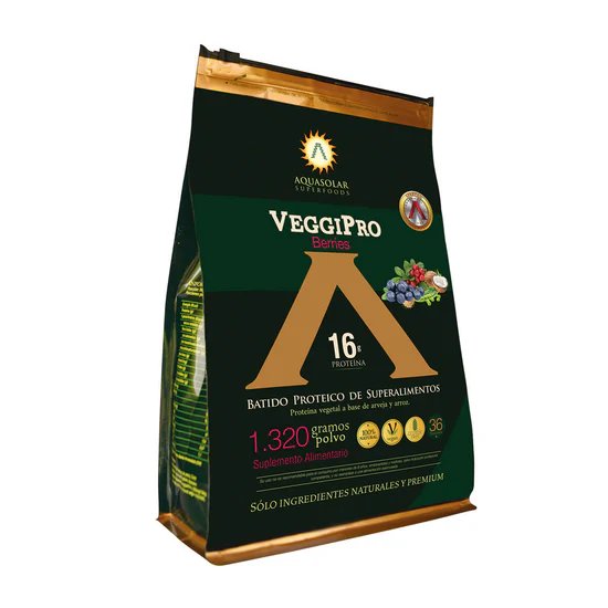 Veggipro Berries, Aquasolar Proteína Vegana 1320 gr