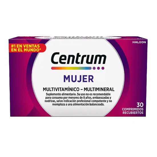 Centrum Mujer 30 Comprimidos Recubiertos