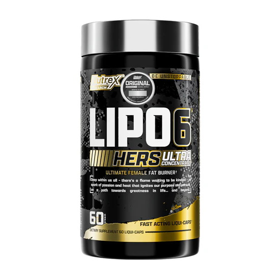 Lipo 6 Black Hers Ultra Concentrate Nutrex Quemador De Grasa 60Caps