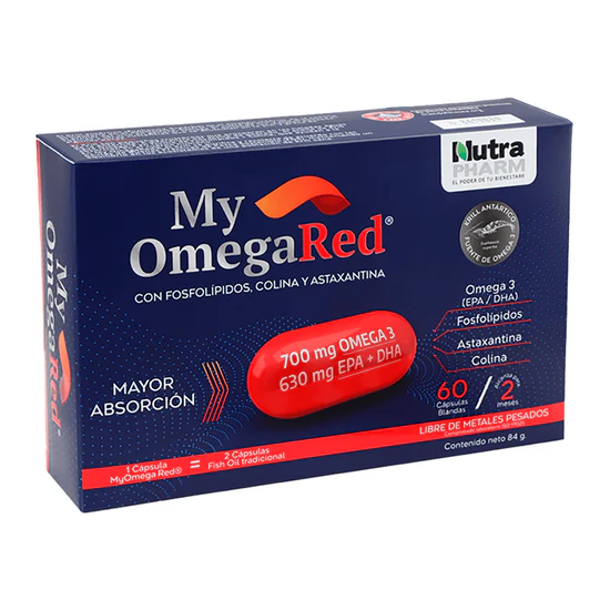 My Omega Red Nutrapharm Omega 3 60 Cápsulas