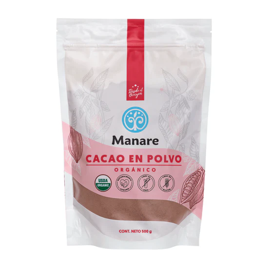 Cacao Orgánico En Polvo 500 gr