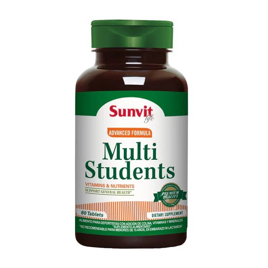 Multi Students, Multivitamínico 60 Tabs Multivitamínicos