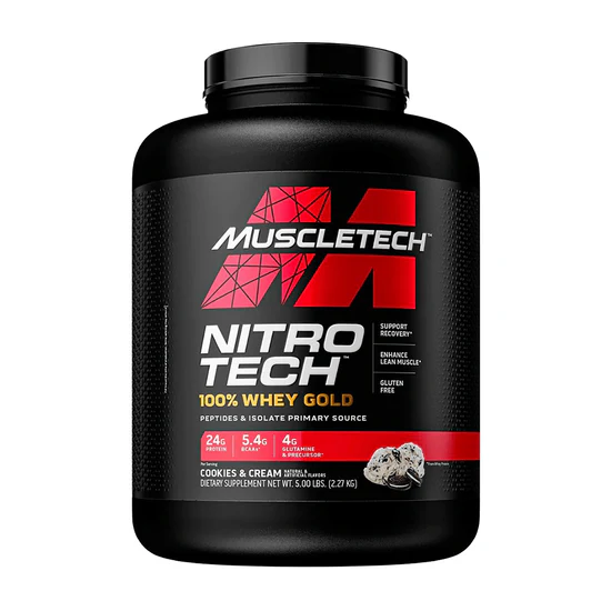 Nitro Tech Gold, Muscletech Whey Protein 5lb