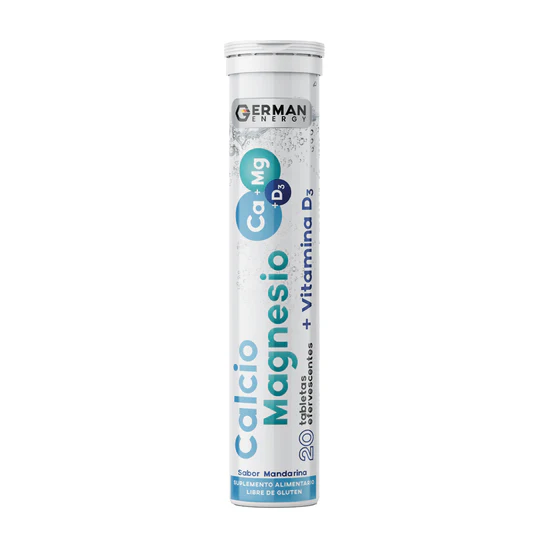 Calcio + Magnesio + Vitamina D3 German Energy X 20Tabletas