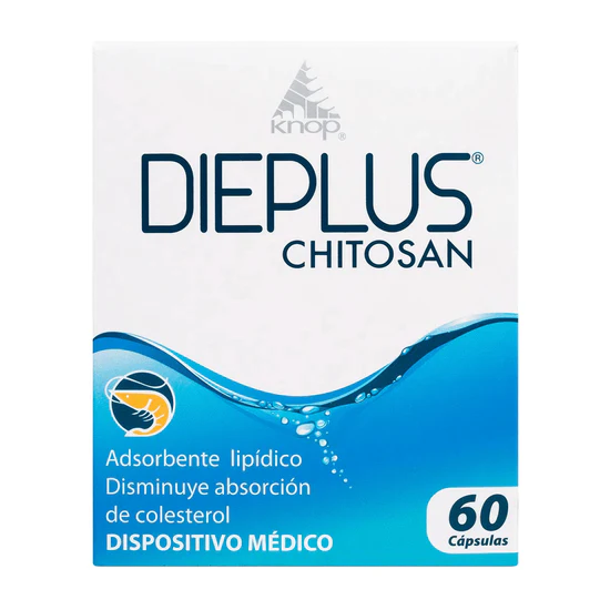 Dieplus Chitosan 60 Cápsulas 375mg, Knop