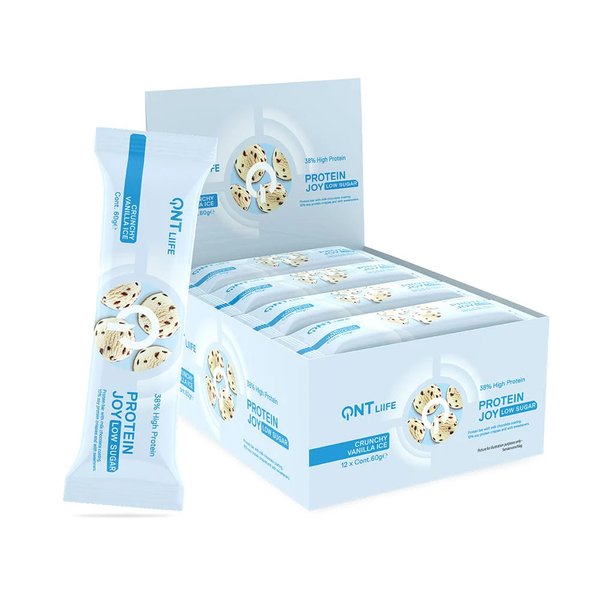 Caja De Barras Protein Joybar Lowsugar 12 Unidades Qnt