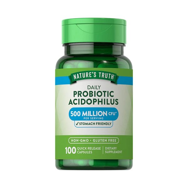 Probiótico Acidophilus 500 Million Cfu 100 Cápsulas