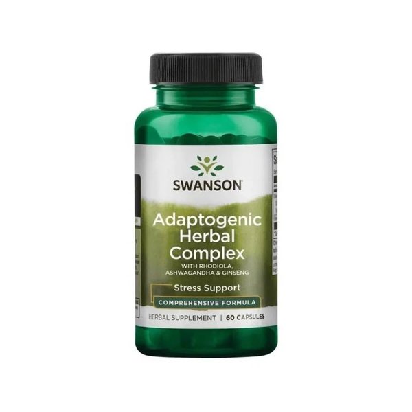 Adaptogeno Complex Rhodiola, Ashwagandha, Gingseng 60 Cápsulas