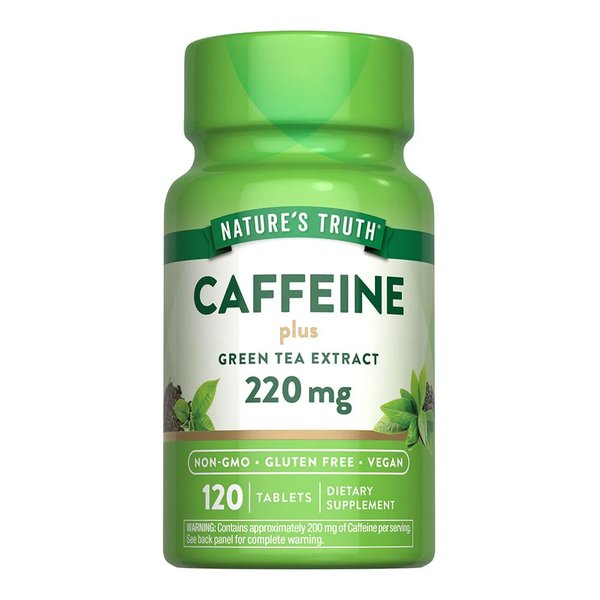 Cafeína 200mg + Té Verde 120Tabletas