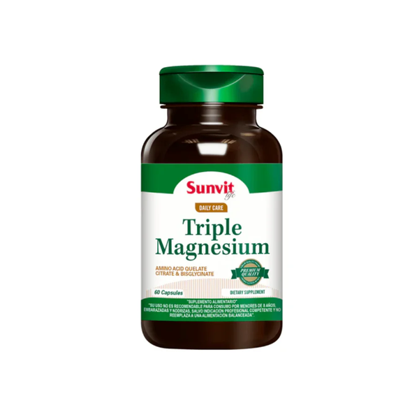 Triple Magnesio Sunvit Life 60 Cápsulas