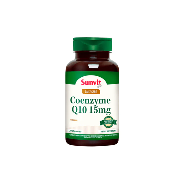 Coenzima Q10 15mg Sunvit Life 120 Cápsulas