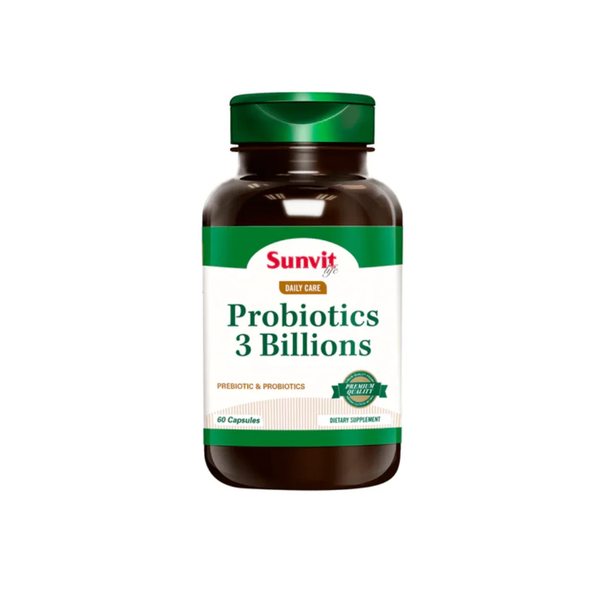 Probióticos 3 Billones Sunvit Life 60 Cápsulas