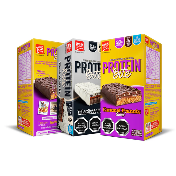 Pack 3 Protein Bite Your Goal 12 Barras