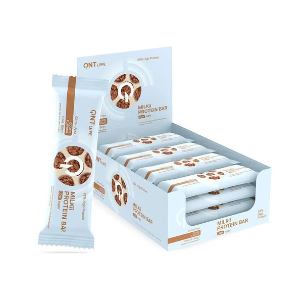 Caja Barras De Proteina Milkii 12 Unidades Qnt