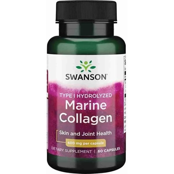Colágeno Marino 400mg Swanson 60 Cápsulas