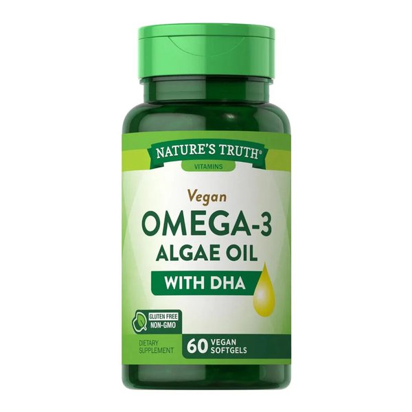 Omega 3 Vegano Alga Oil Con Dha 60 Veggie Caps