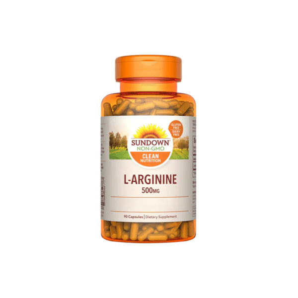 L-Arginine 500mg Sundown 90 Cápsulas