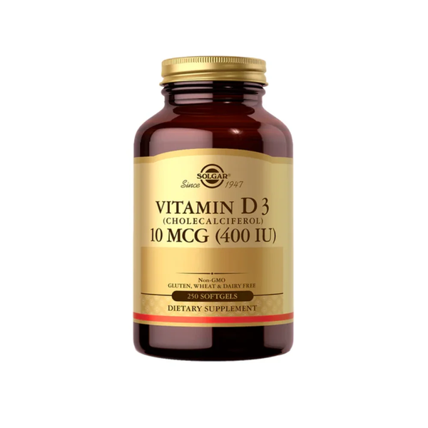 Vitamina D3 Solgar 400 Ui 250Softgels