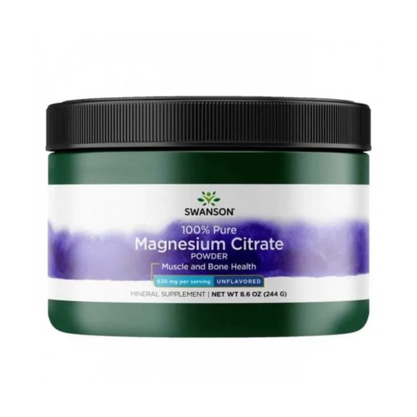 100% Pure Magnesio Citrato En Polvo 630mg
