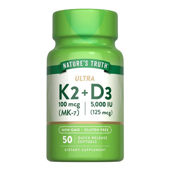 Vitamina Ultra K2 + D3 50Softgels