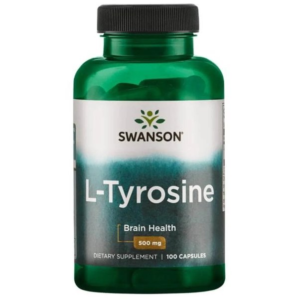 L-Tyrosine 500mg Tirosina 100 Cápsulas