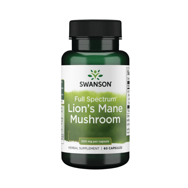 Melena De León 500mg Swanson 60 Cápsulas