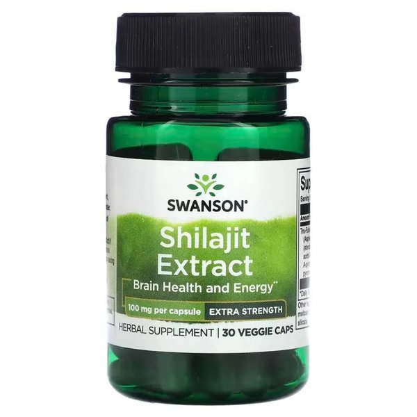 Extracto De Shilajit 100mg 30 Cápsulas Swanson