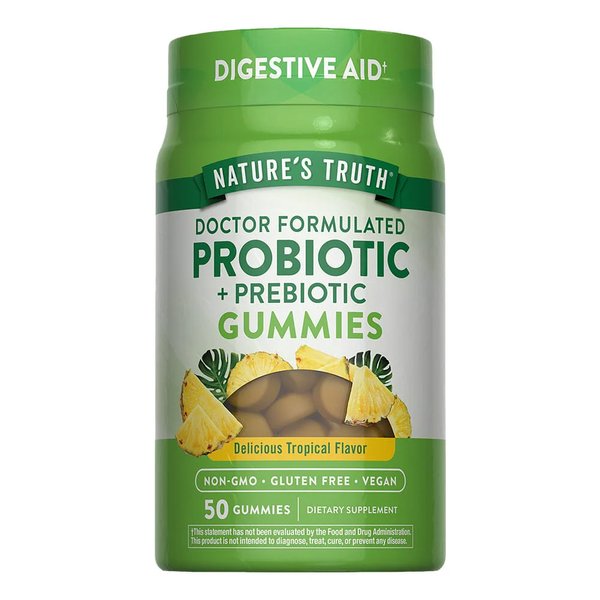Probiotic + Prebiotic Gummies 1 Billion Cfu 50 Gomitas Veganas
