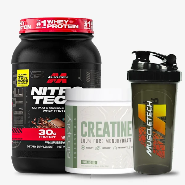 Pack Proteína Nitro Tech + Creatina + Shaker