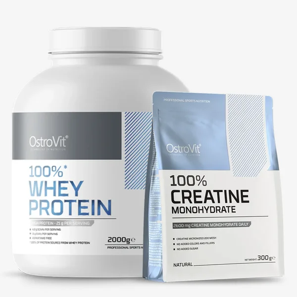 Pack Ostrovit Whey Protein 4.4lb + Creatina