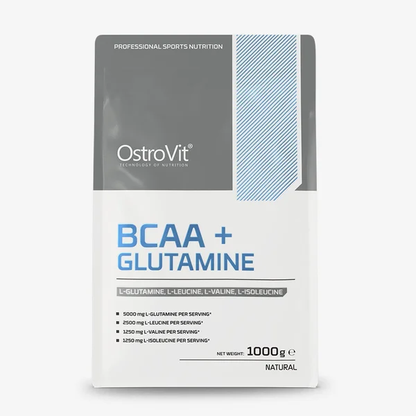 Aminoácidos Bcaa + Glutamina Ostrovit 1kg Sin Sabor