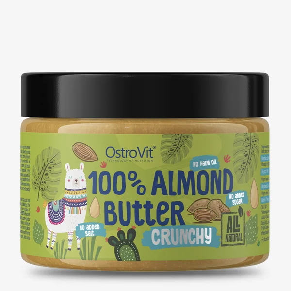 100% Mantequilla De Almendras Crunchy 500 Grs