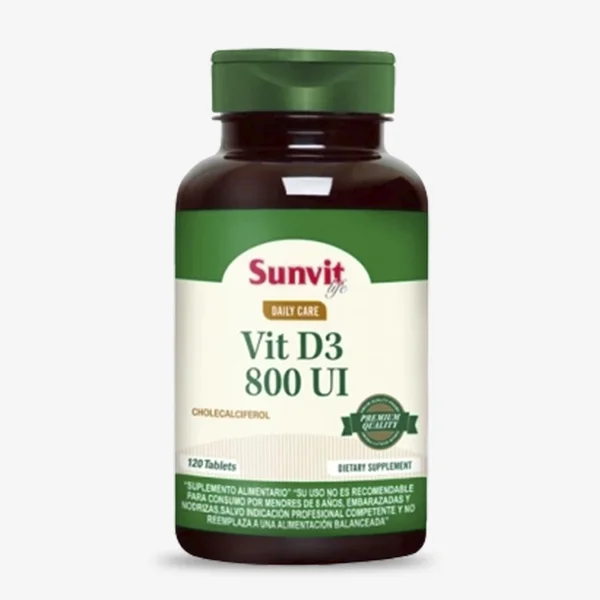 Vitamina D3 800 Iu 120 Tabs
