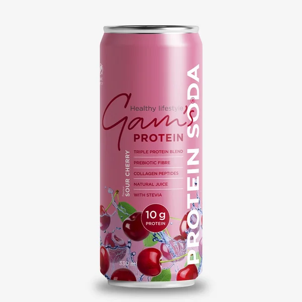 Sparkling Protein Soda Gams Sabores