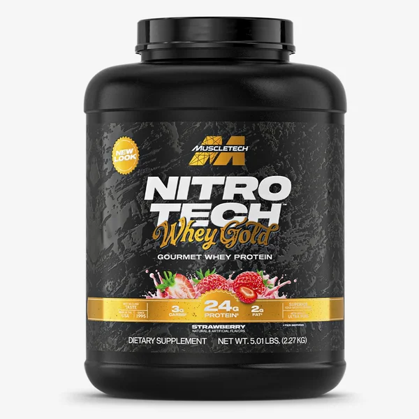 Pronto Consumo Proteina Nitro Tech Whey Gold 5lb Strawberry