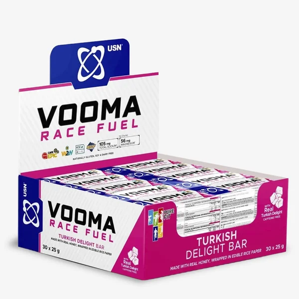 Caja Barra Vooma Race Electrolitos + Carbohidratos