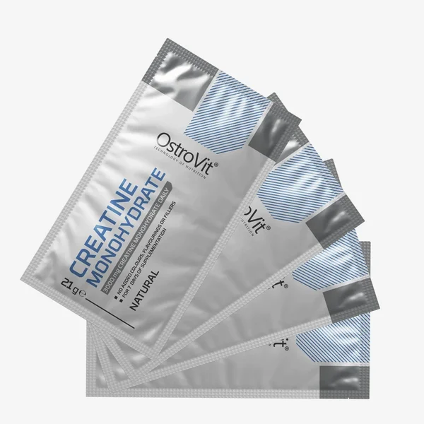 Pack 4X Creatina Monohidratada 21g Sin Sabor Ostrovit