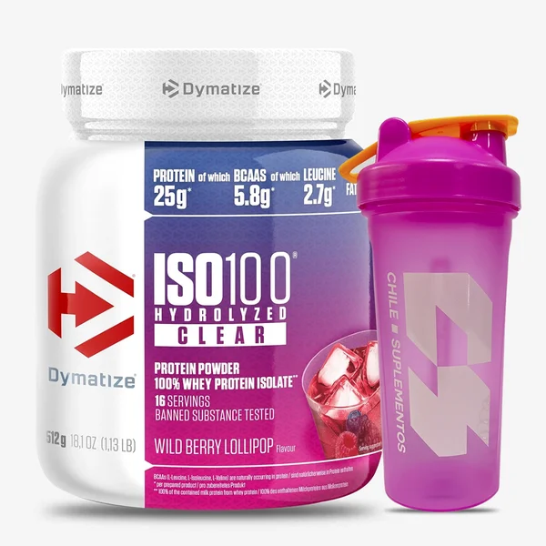 Iso 100 Clear + Shaker Rosado