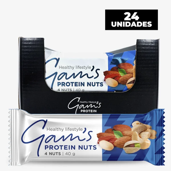 Caja Gams Protein Bar Nuts