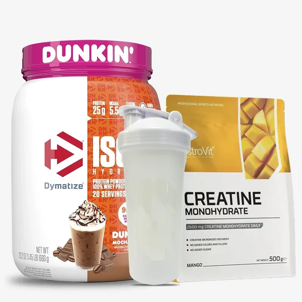 Iso 100 Dunkin + Creatina + Shaker