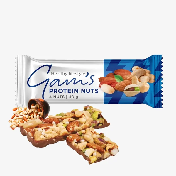 Gams Protein Bar Nuts